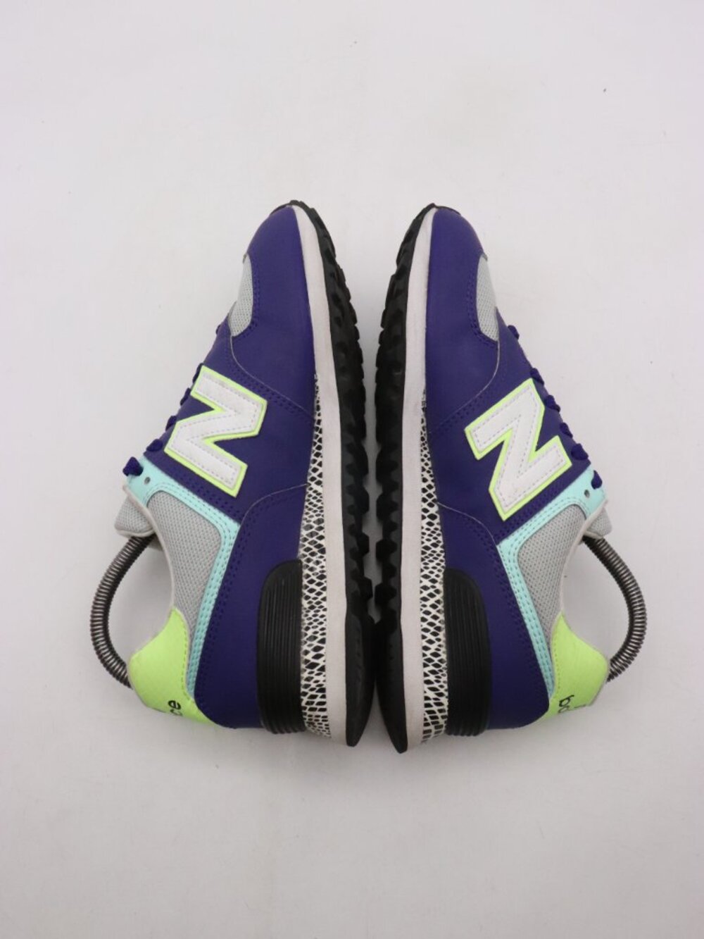New Balance 574 Virtual Violet Sneakers Women's 8 B Multicolor Leather Shoes - Picture 6 of 9